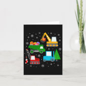 Jonge Kinderen voor kerstmis Kaart (Voorkant)