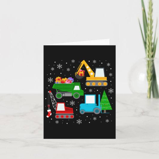 Jonge Kinderen voor kerstmis Kaart (Voorkant)