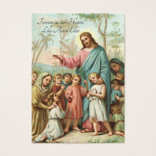 Jonge kindkatholieke begrafenisherdenking Kaart - (Voorkant)
