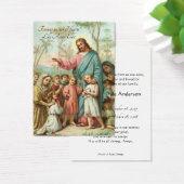 Jonge kindkatholieke begrafenisherdenking Kaart - (Bureau)