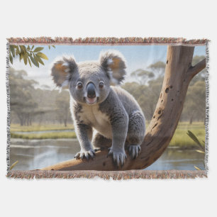 Jonge Koala bij een meer Deken