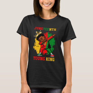 Jonge Koning Afro-Amerikaanse 1865 Jongens Junetee T-shirt