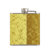 Jonge koppel zwarte silhouet die elkaar kussen heupfles (Achterkant)