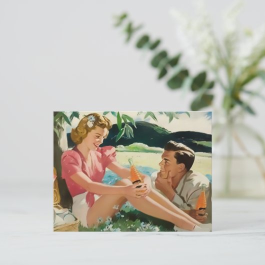 Jonge koppels briefkaart (Staand voorkant)