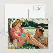 Jonge koppels briefkaart (Voorkant / Achterkant)