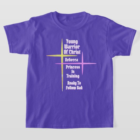 Jonge Krijger Van Christus Prinses In Opleiding T-shirt (Laagn)