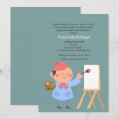 Jonge kunstenaar uitnodiging (Voorkant / Achterkant)