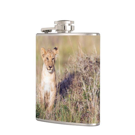 Jonge leeuw heupfles (Links)