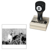 Jonge leeuw rubberstempel (Gestempeld)
