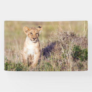 Jonge leeuw spandoek