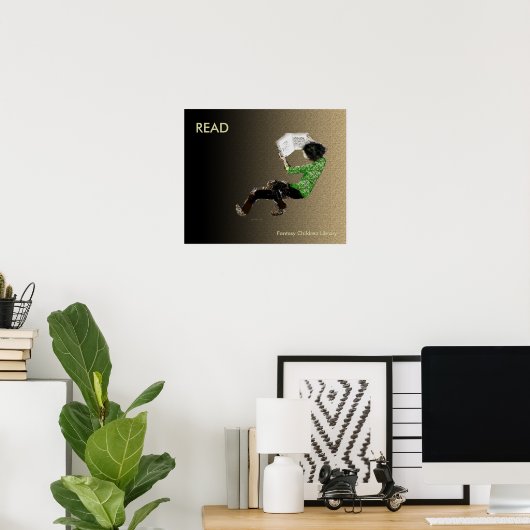 Jonge lezer poster (Thuiskantoor)