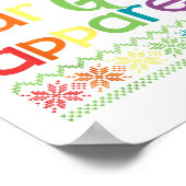 Jonge LGBT met kerst met feestvieren... nu onze ho Poster (Hoek)