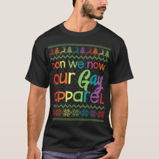 Jonge LGBT met kerst met feestvieren... nu onze ho T-shirt