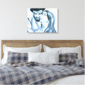 JONGE LIEFDE DIE TE VLUG VOORBIGING CANVAS AFDRUK (Insitu (Slaapkamer))