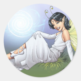 Jonge Magische Elf Fairy van Al Rio Ronde Sticker