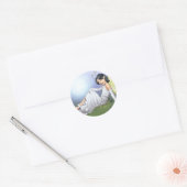 Jonge Magische Elf Fairy van Al Rio Ronde Sticker (Envelop)