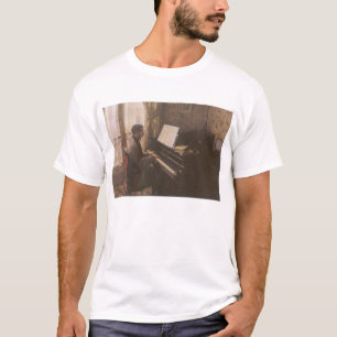 Jonge man aan de piano door Gustave Caillebotte T-shirt