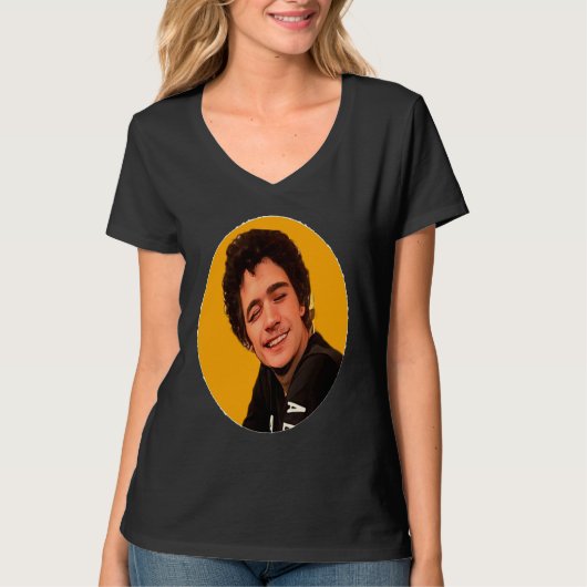 Jonge man altijd blut Hoofd van de Forever Circle T-shirt (Voorkant)