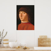 Jonge man - Antonello da Messina Fijne Kunst Poste Poster (Keuken)