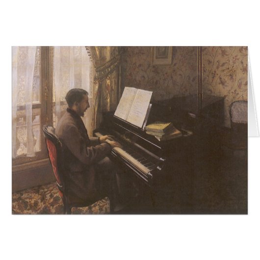 Jonge Man die de Piano speelt met Gustave Caillebo (Voorkant Horizontaal)