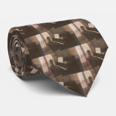 Jonge Man die de Piano speelt met Gustave Caillebo Stropdas (Opgerold)