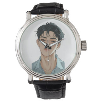 Jonge man in een zachte horloge