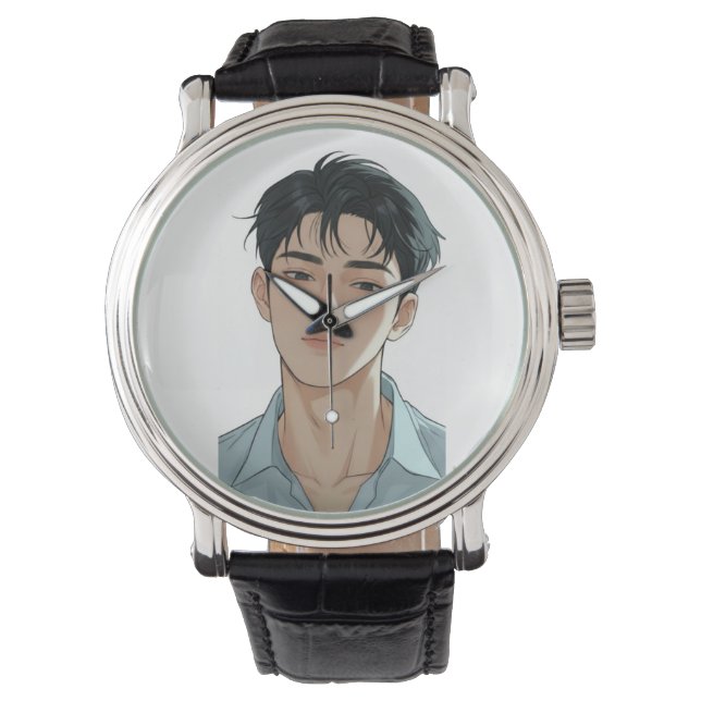 Jonge man in een zachte horloge (Voorkant)