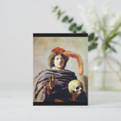 Jonge Man met een schedel Briefkaart (Staand voorkant)