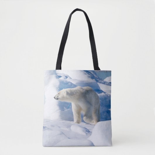 Jonge mannelijke ijsbeer tote bag (Voorkant)