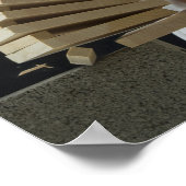 Jonge mannen breekborden met karaatklap op poster (Hoek)