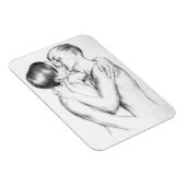 Jonge Mannen zoenen ( Gay Art) Magneet (Rechterzijde)