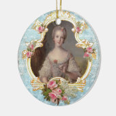 Jonge Marie Antoinette-kerstversiering Keramisch Ornament (Links)