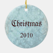 Jonge Marie Antoinette-kerstversiering Keramisch Ornament (Achterkant)