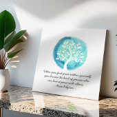 JONGE MEDEDINGINGENCitaten Elegant Waterverf Tree Canvas Afdruk