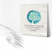 JONGE MEDEDINGINGENCitaten Elegant Waterverf Tree Poster