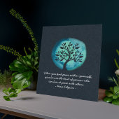 JONGE MEDEDINGINGENCitaten Elegant Waterverf Tree Poster