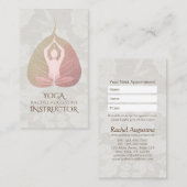 JONGE Meditatie Instructeur Benoeming Bodhi Leaf Afsprakenkaartje (Voorkant / Achterkant)