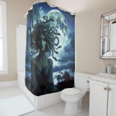 Jonge  Medusa door de Maan & Oceaan Douchegordijn (In situ)