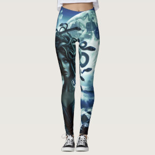 Jonge  Medusa door de Maan & Oceaan Leggings