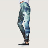 Jonge  Medusa door de Maan & Oceaan Leggings (Links)