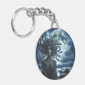Jonge  Medusa door de Maan & Oceaan Sleutelhanger (Voorkant Links)