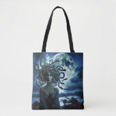 Jonge  Medusa door de Maan & Oceaan Tote Bag (Voorkant)