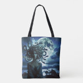 Jonge  Medusa door de Maan & Oceaan Tote Bag (Achterkant)