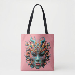 Jonge Medusa - Psychedelische Mythologie Art T-Shi Tote Bag