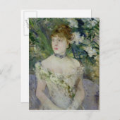 Jonge meid in een ballengon, 1879 briefkaart (Voorkant / Achterkant)