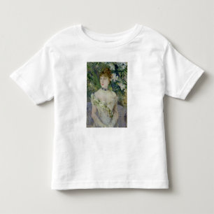 Jonge meid in een ballengon, 1879 kinder shirts