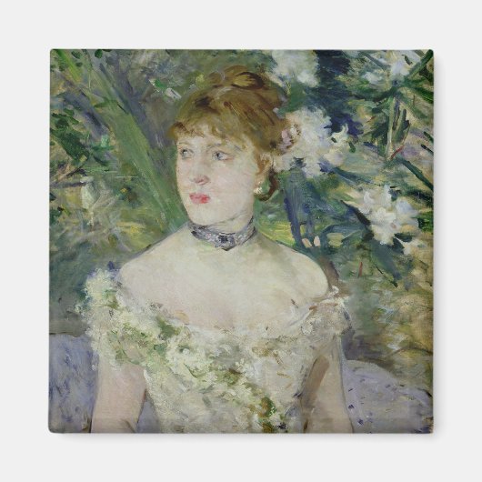 Jonge meid in een ballengon, 1879 magneet (Voorkant)