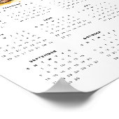 Jonge meid leest boek voor konijnen 2025 Kalender Poster (Hoek)