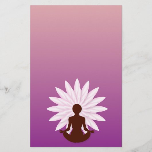 Jonge meisje dat yoga oefent flyer (Voorkant)