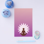 Jonge meisje dat yoga oefent flyer (Enkel)